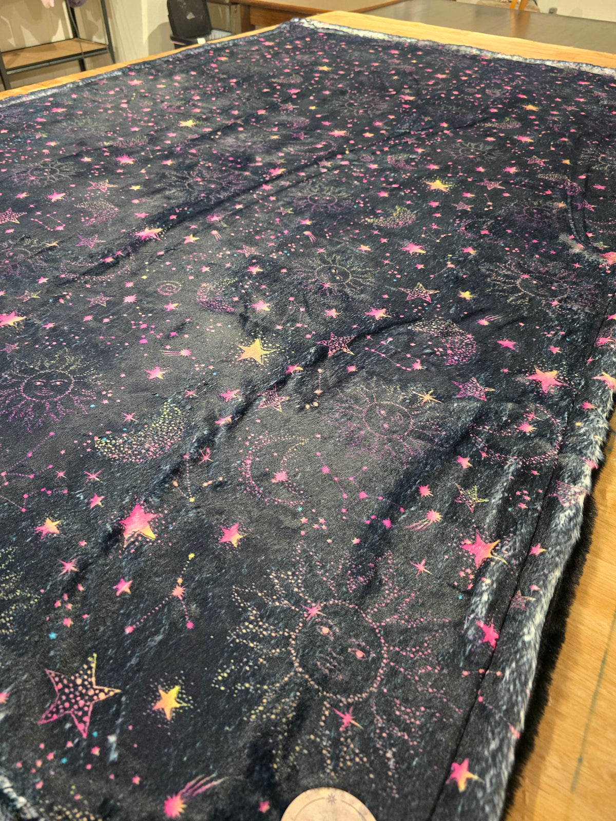 60x90 Printed Appaloosa (stars and moons) Whispy/ Black Whispy
