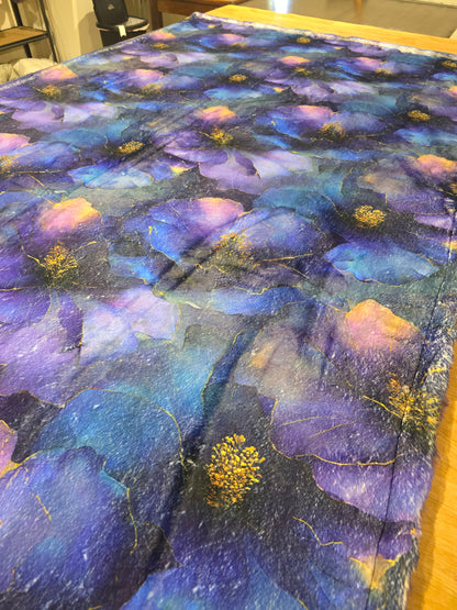 60x90 Printed Appaloosa (floral) Whispy / Smokey Violet Lush Bunny