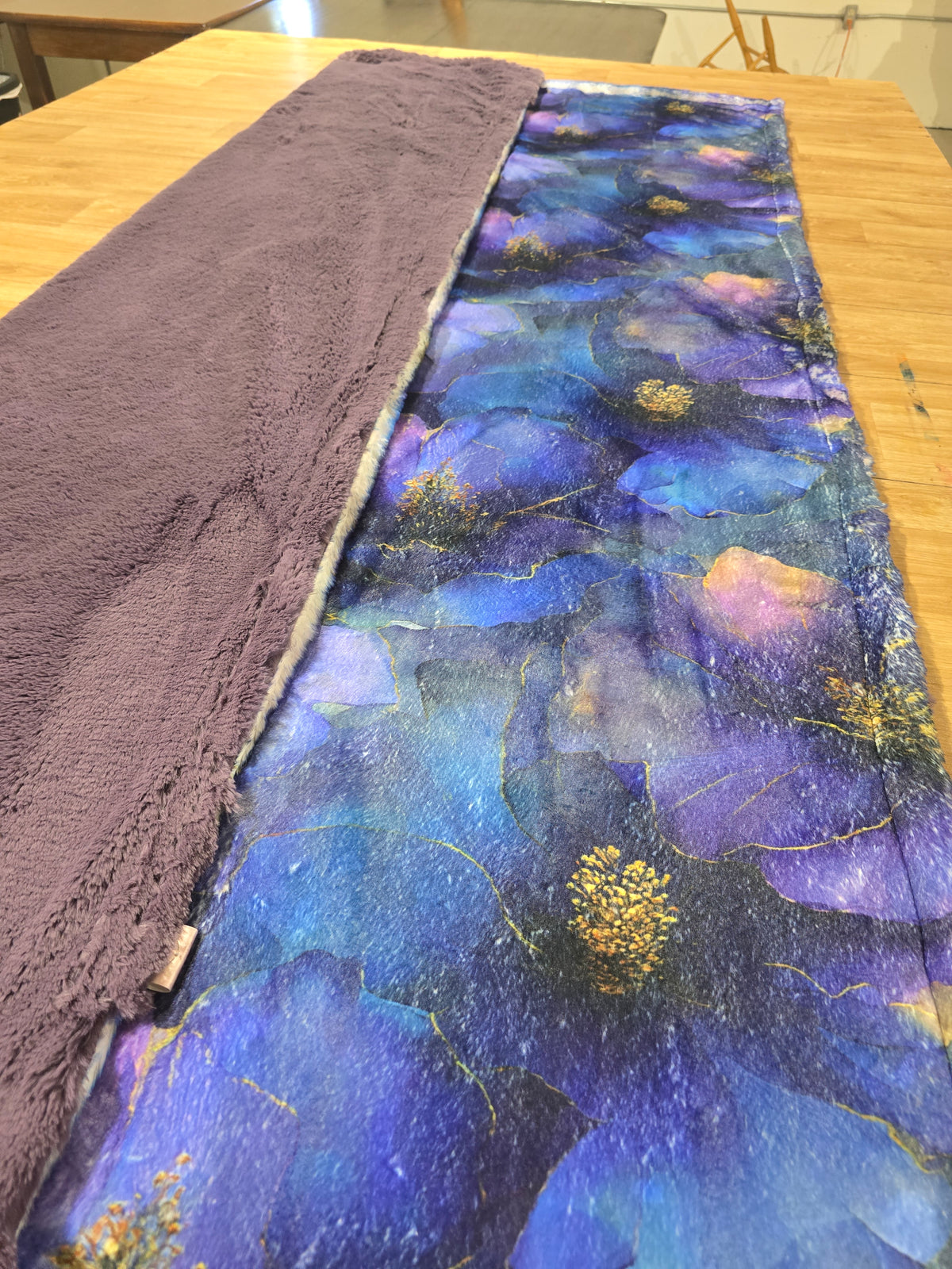 60x90 Printed Appaloosa (floral) Whispy / Smokey Violet Lush Bunny