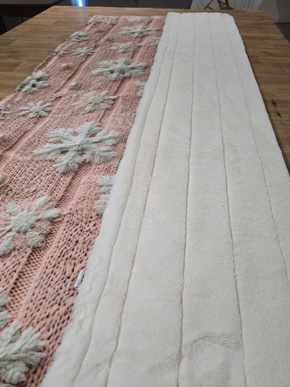 60x90 Printed Bunny (snowflakes) / Ivory Hush