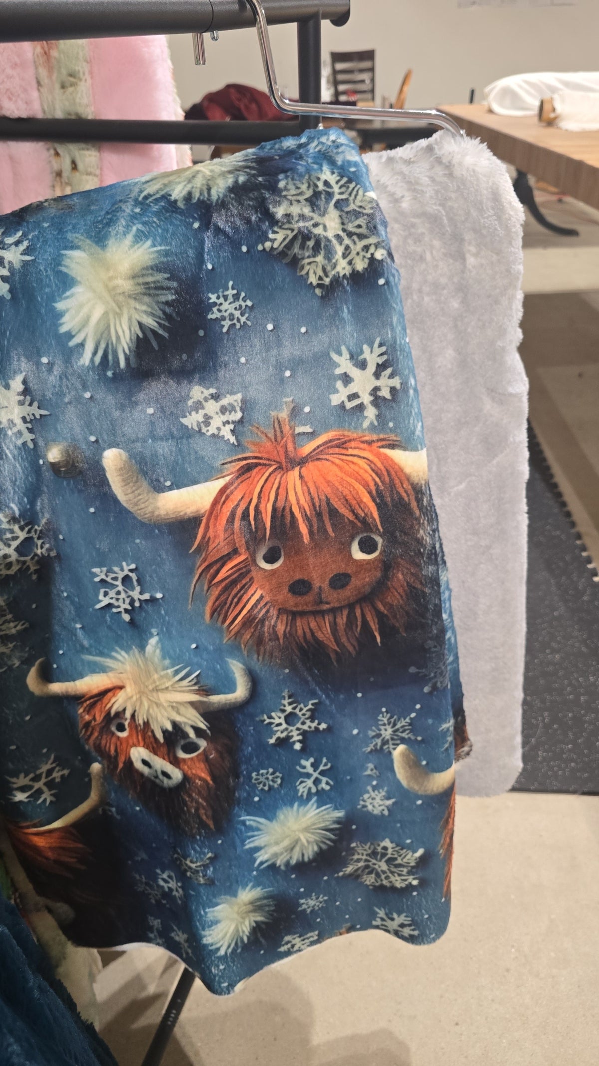 60x90 Printed Natural Bunny (Yaks) / Cloud Burst Arctic Fox!