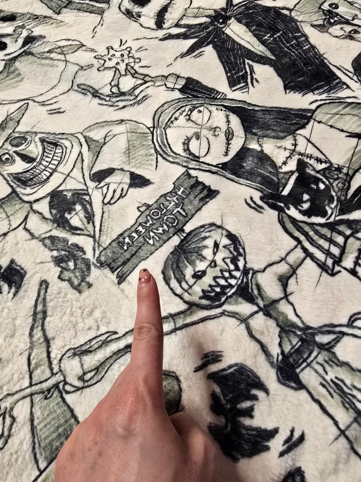 60x90 NBC Printed Whispy / Black Whispy (misprint because I didn't mirror the image. See photo)